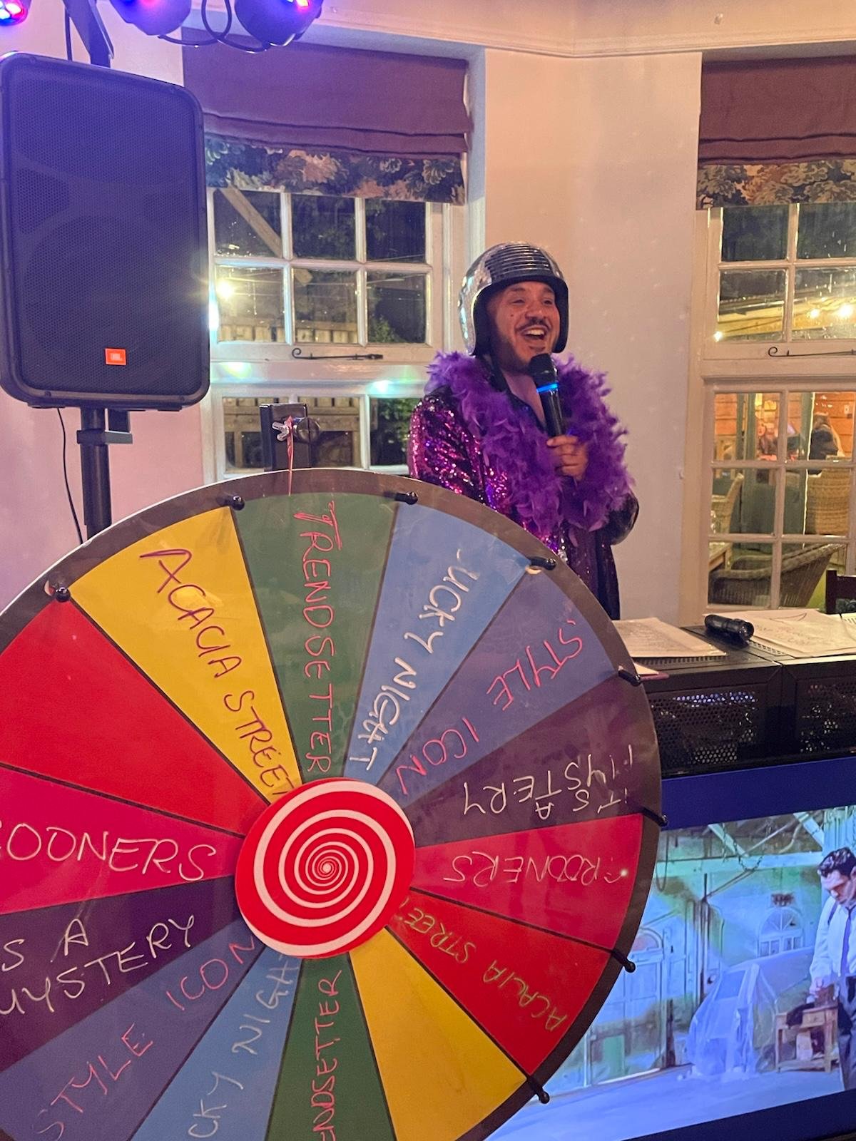 Toby hosting a Big Night Out live gig